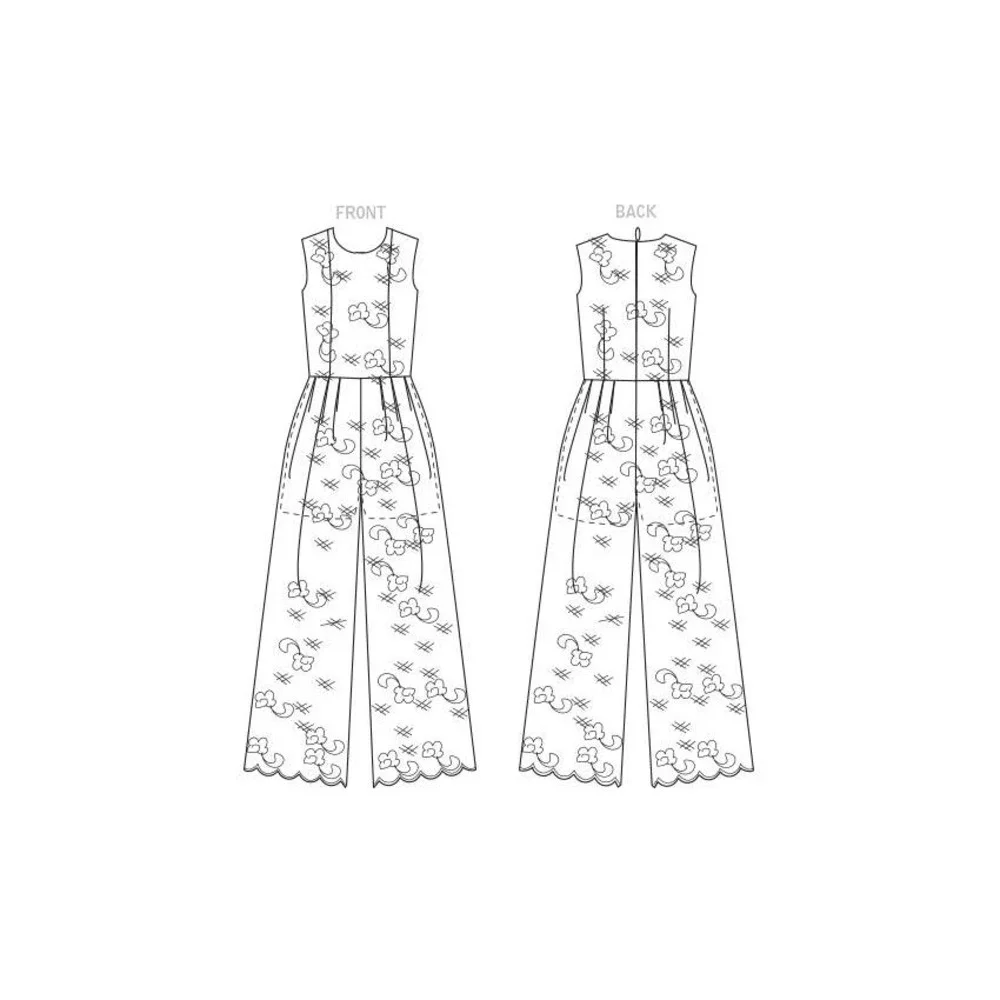 Vogue V1806 Sewing Pattern Jumpsuit‎ Womens Size 8-16 Wide Leg Julio Cesar